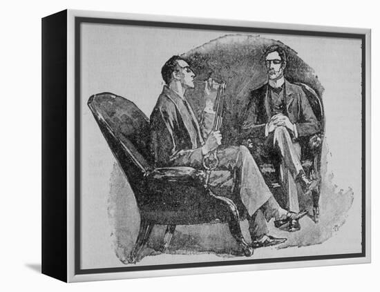 Adventures of Sherlock Holmes in the Strand Magazine, The Adventure of the Copper Beeches-null-Framed Premier Image Canvas