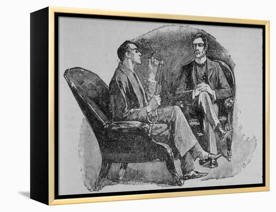 Adventures of Sherlock Holmes in the Strand Magazine, The Adventure of the Copper Beeches-null-Framed Premier Image Canvas