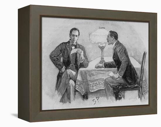 Adventures of Sherlock Holmes in the Strand Magazine, The Adventure of the Gloria Scott-null-Framed Premier Image Canvas