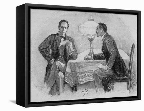 Adventures of Sherlock Holmes in the Strand Magazine, The Adventure of the Gloria Scott-null-Framed Premier Image Canvas