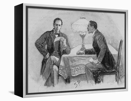 Adventures of Sherlock Holmes in the Strand Magazine, The Adventure of the Gloria Scott-null-Framed Premier Image Canvas