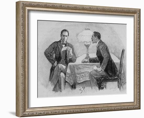 Adventures of Sherlock Holmes in the Strand Magazine, The Adventure of the Gloria Scott-null-Framed Photographic Print