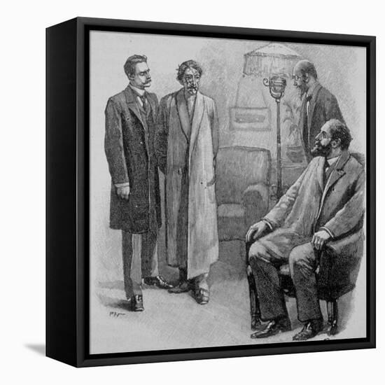 Adventures of Sherlock Holmes in the Strand Magazine, The Adventure of the Greek Interpreter-null-Framed Premier Image Canvas