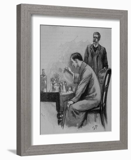 Adventures of Sherlock Holmes in the Strand Magazine, The Adventure of the Naval Treaty-null-Framed Photographic Print