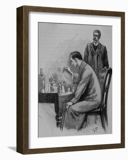 Adventures of Sherlock Holmes in the Strand Magazine, The Adventure of the Naval Treaty-null-Framed Photographic Print