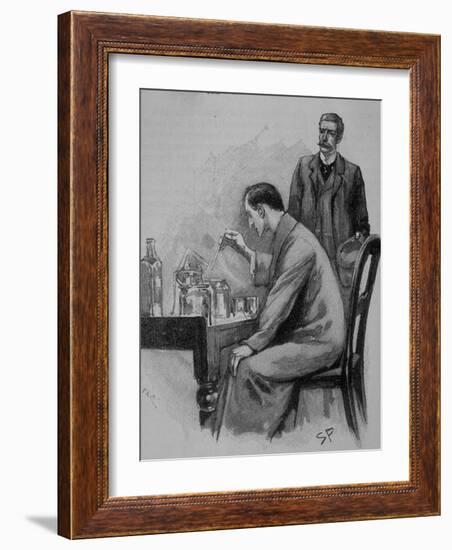 Adventures of Sherlock Holmes in the Strand Magazine, The Adventure of the Naval Treaty-null-Framed Photographic Print