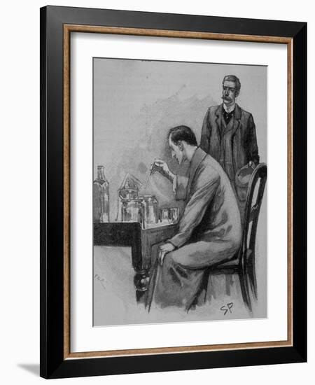 Adventures of Sherlock Holmes in the Strand Magazine, The Adventure of the Naval Treaty-null-Framed Photographic Print