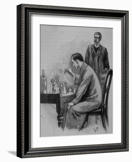 Adventures of Sherlock Holmes in the Strand Magazine, The Adventure of the Naval Treaty-null-Framed Photographic Print