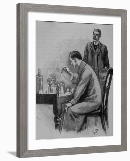 Adventures of Sherlock Holmes in the Strand Magazine, The Adventure of the Naval Treaty-null-Framed Photographic Print