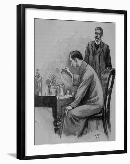Adventures of Sherlock Holmes in the Strand Magazine, The Adventure of the Naval Treaty-null-Framed Photographic Print