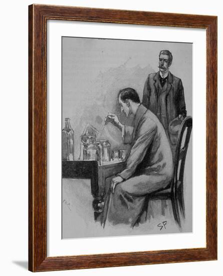 Adventures of Sherlock Holmes in the Strand Magazine, The Adventure of the Naval Treaty-null-Framed Photographic Print