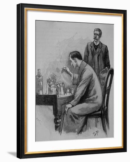 Adventures of Sherlock Holmes in the Strand Magazine, The Adventure of the Naval Treaty-null-Framed Photographic Print