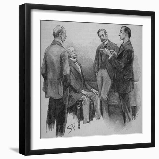 Adventures of Sherlock Holmes in the Strand Magazine, The Adventure of the Reigate Squire-null-Framed Photographic Print