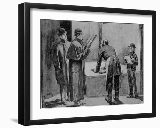 Adventures of Sherlock Holmes in the Strand Magazine, The Blue Carbuncle-null-Framed Photographic Print