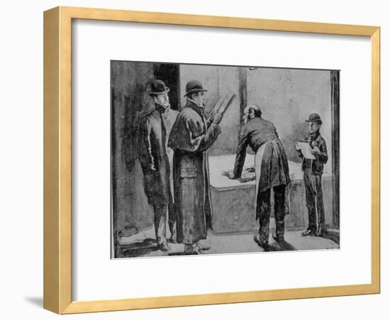 Adventures of Sherlock Holmes in the Strand Magazine, The Blue Carbuncle-null-Framed Photographic Print