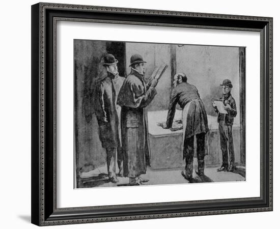 Adventures of Sherlock Holmes in the Strand Magazine, The Blue Carbuncle-null-Framed Photographic Print