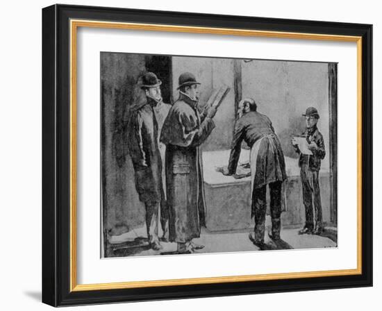 Adventures of Sherlock Holmes in the Strand Magazine, The Blue Carbuncle-null-Framed Photographic Print