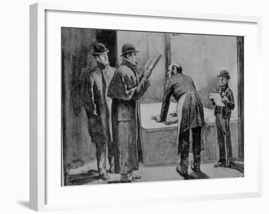 Adventures of Sherlock Holmes in the Strand Magazine, The Blue Carbuncle-null-Framed Photographic Print