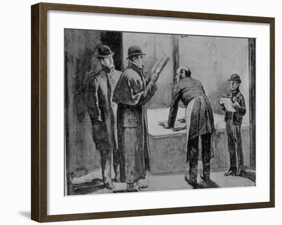 Adventures of Sherlock Holmes in the Strand Magazine, The Blue Carbuncle-null-Framed Photographic Print