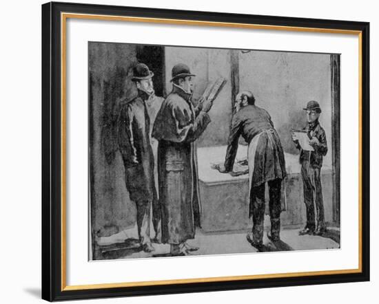 Adventures of Sherlock Holmes in the Strand Magazine, The Blue Carbuncle-null-Framed Photographic Print