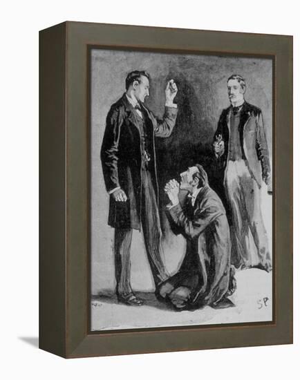 Adventures of Sherlock Holmes in the Strand Magazine, The Blue Carbuncle-null-Framed Premier Image Canvas