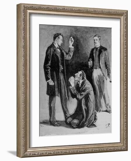 Adventures of Sherlock Holmes in the Strand Magazine, The Blue Carbuncle-null-Framed Photographic Print