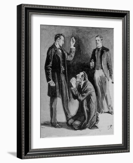 Adventures of Sherlock Holmes in the Strand Magazine, The Blue Carbuncle-null-Framed Photographic Print