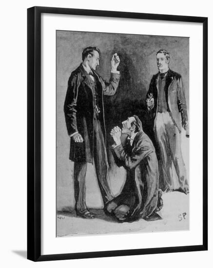 Adventures of Sherlock Holmes in the Strand Magazine, The Blue Carbuncle-null-Framed Photographic Print