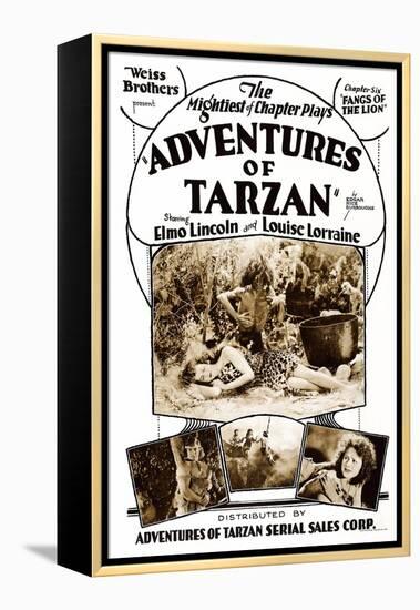 Adventures of Tarzan-null-Framed Stretched Canvas