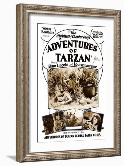 Adventures of Tarzan-null-Framed Art Print