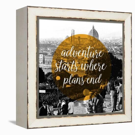 Advernture Starts Where Plans End-null-Framed Premier Image Canvas