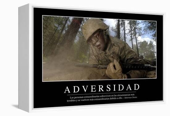 Adversidad. Cita Inspiradora Y Póster Motivacional-null-Framed Premier Image Canvas