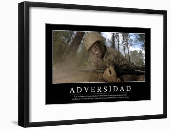 Adversidad. Cita Inspiradora Y Póster Motivacional-null-Framed Photographic Print