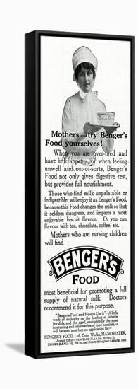 Advert for Benger Food for Mother's and Babies 1916-null-Framed Stretched Canvas