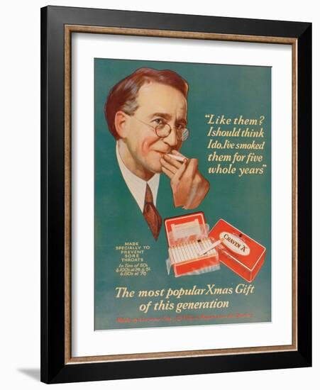 Advert for Craven 'A' Cigarettes, 1927-null-Framed Giclee Print