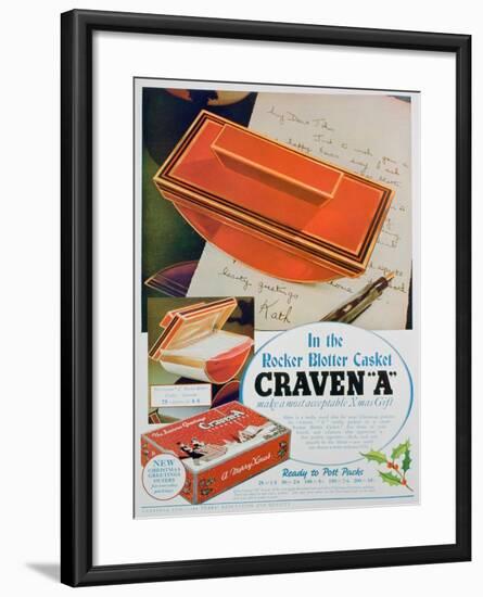 Advert for Craven 'A' Cigarettes, 1936-null-Framed Giclee Print