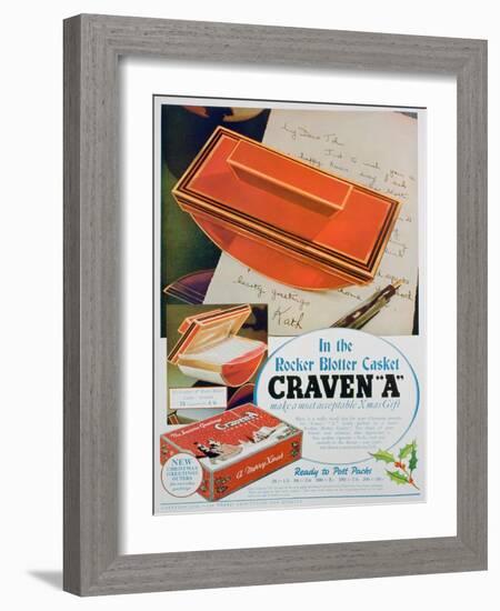 Advert for Craven 'A' Cigarettes, 1936-null-Framed Giclee Print