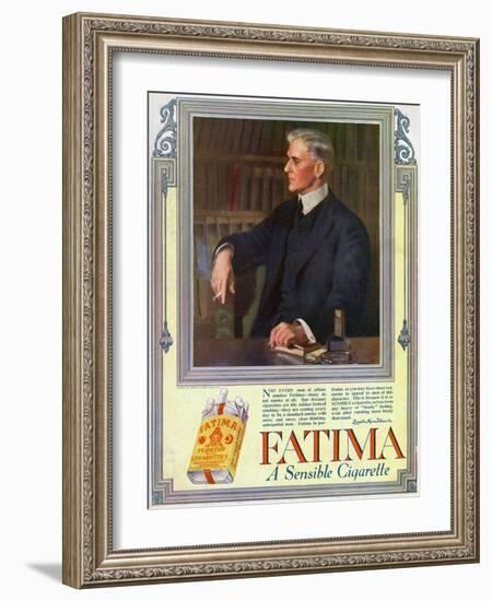 Advert for Fatima Cigarettes, 1916-null-Framed Giclee Print