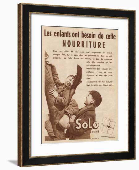 Advert for 'Solo' Margarine-null-Framed Photographic Print