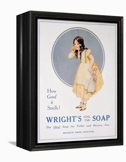 Advert for Wright's Coal Tar Soap, 1923-null-Framed Premier Image Canvas