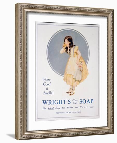 Advert for Wright's Coal Tar Soap, 1923-null-Framed Giclee Print