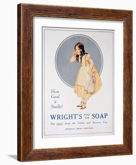Advert for Wright's Coal Tar Soap, 1923-null-Framed Giclee Print