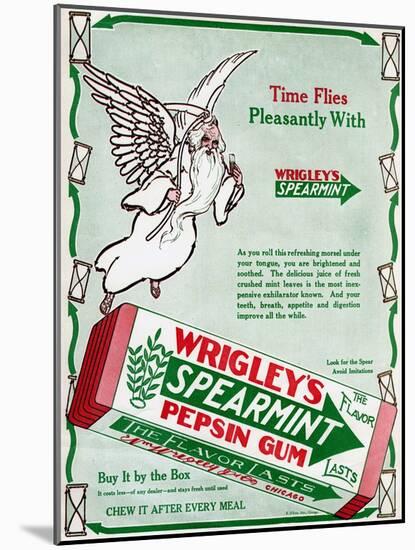 Advert for Wrigley's Spearmint Pepsin Gum, 1913-null-Mounted Giclee Print