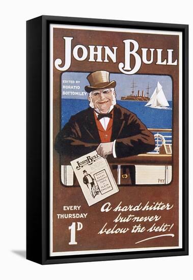 Advert, John Bull 1906-null-Framed Stretched Canvas