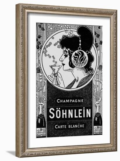 Advert, Sohnlein Champagn-null-Framed Art Print