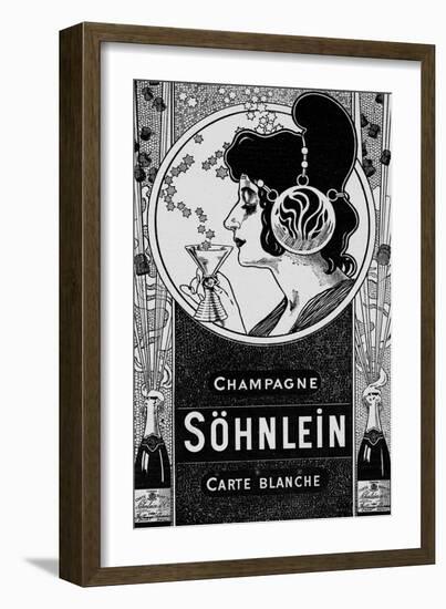 Advert, Sohnlein Champagn-null-Framed Art Print