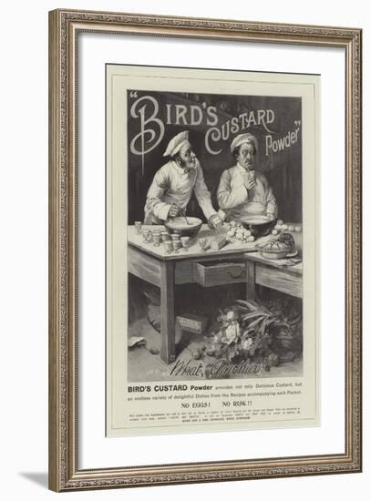 Advertisement, Bird's Custard Powder-null-Framed Giclee Print