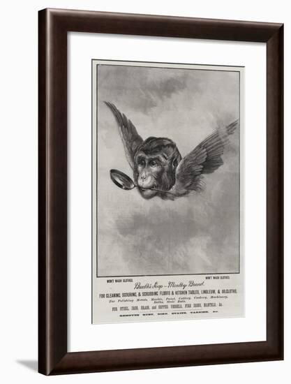 Advertisement, Brooke's Soap-null-Framed Giclee Print