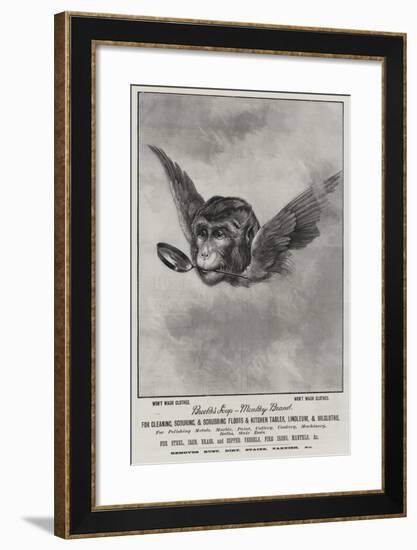 Advertisement, Brooke's Soap-null-Framed Giclee Print