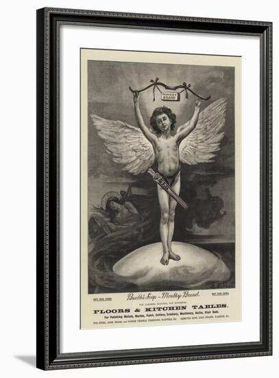 Advertisement, Brooke's Soap-null-Framed Giclee Print